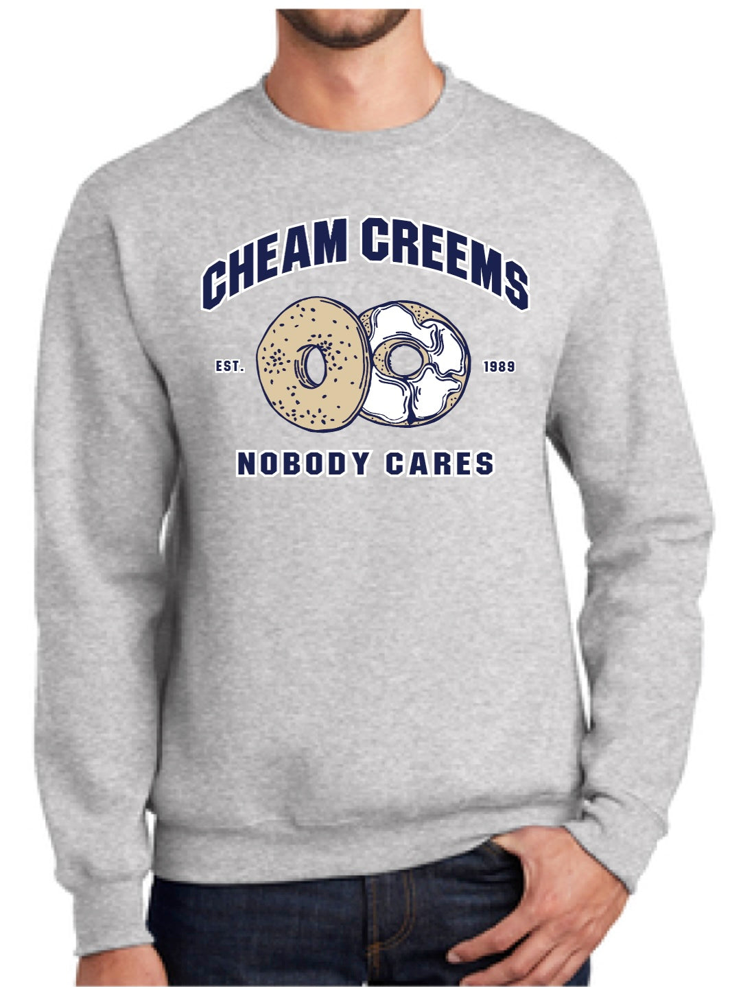 Cheam Creems Unisex Grey Sweater