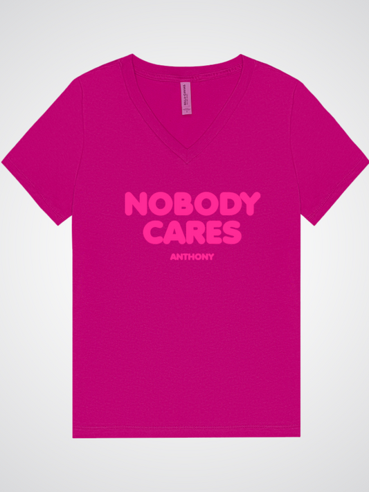 Nobody Cares Women's V-Neck