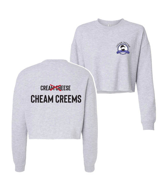 Ladies Cheamcreems Crop Crew Sweathshirt