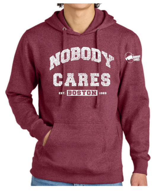 Nobody Cares Crimson Hoodie – Bold Color, Unmatched Comfort